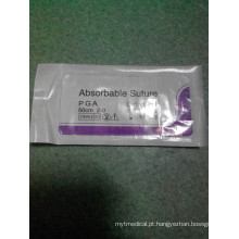 Medical Disposable Absorbable Sutura cirúrgica PGA